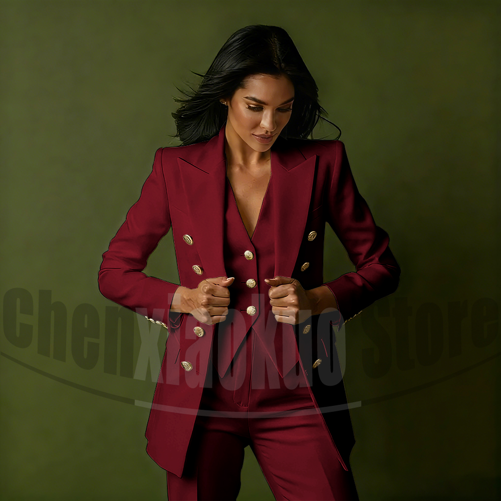 Women's Double Breasted Three  - Women'S Office Formal Wear For Ladies avis et prix