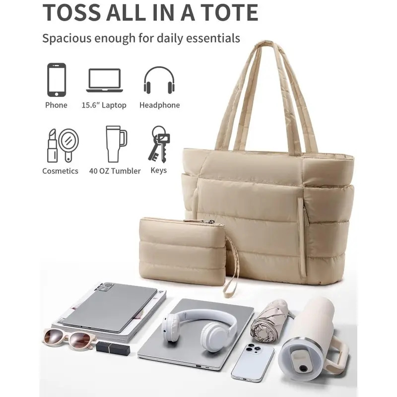 Large Capacity Padded Handbag  - Shoulder Bag Structured avis et prix