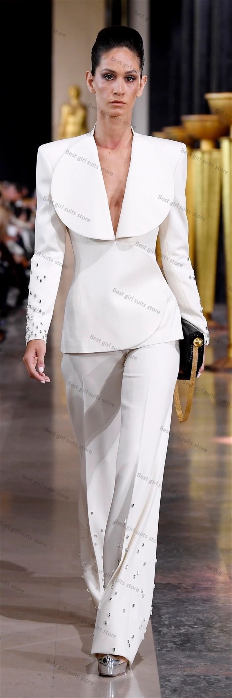 Elegant White Women Suit Set 2 - Women Formal Wear Tailor avis et prix
