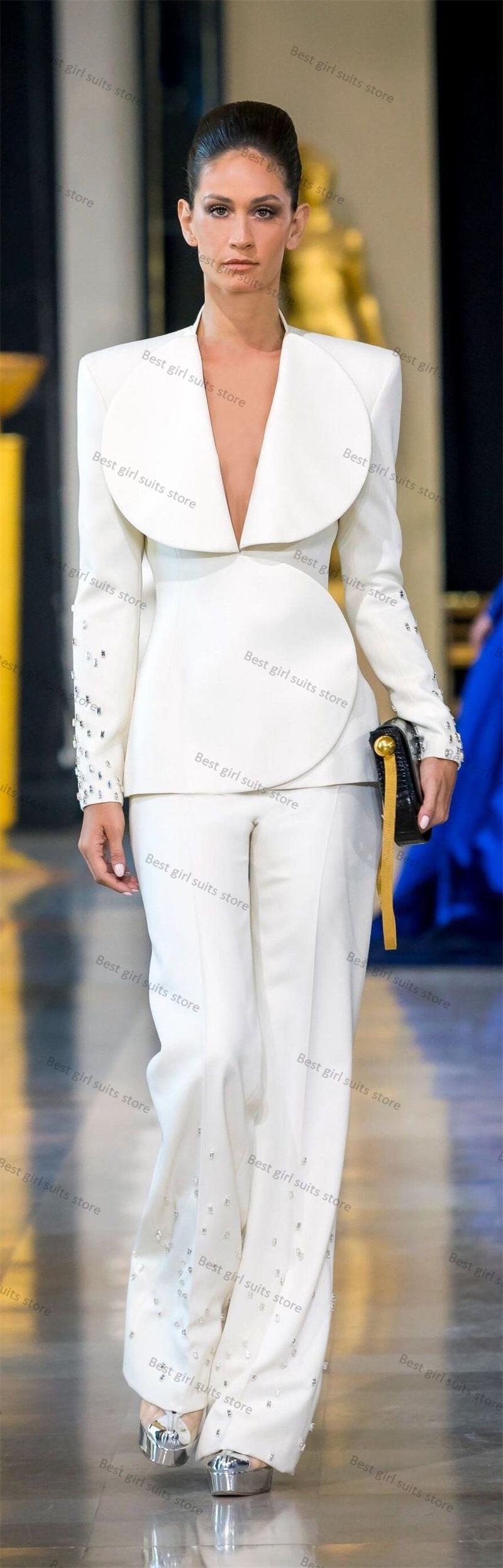 Elegant White Women Suit Set 2 - Women Formal Wear Tailor avis et prix