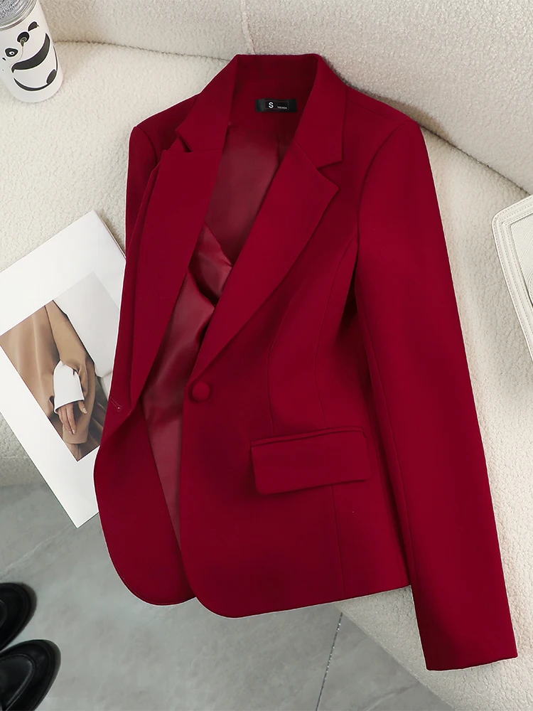 Women Blazer Ladies Red Green  - Women Formal Wear Winter avis et prix