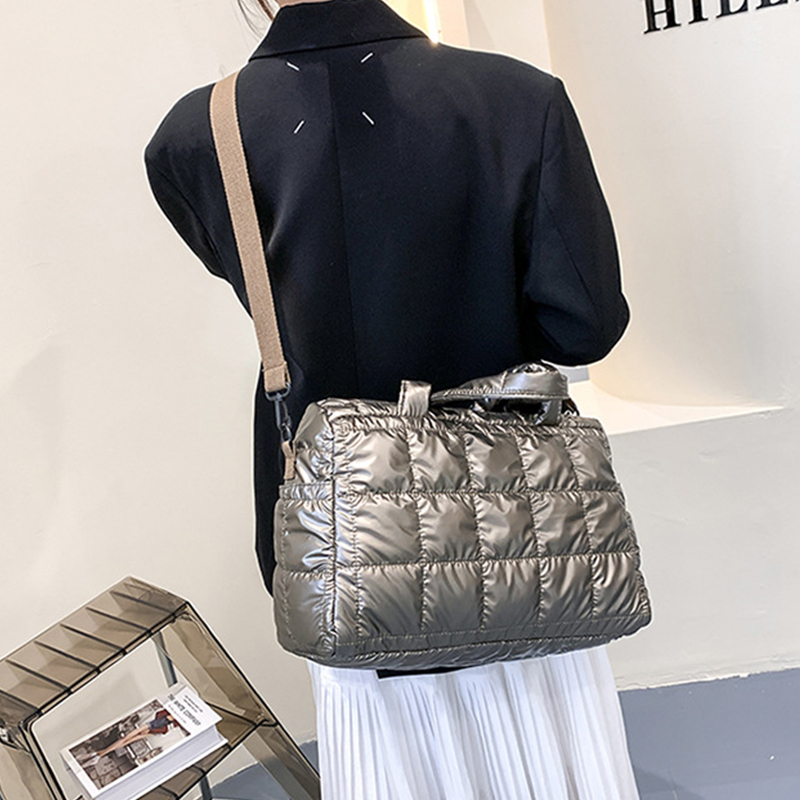 Space Pad Cotton Shoulder Bag  - Shoulder Bag Structured avis et prix