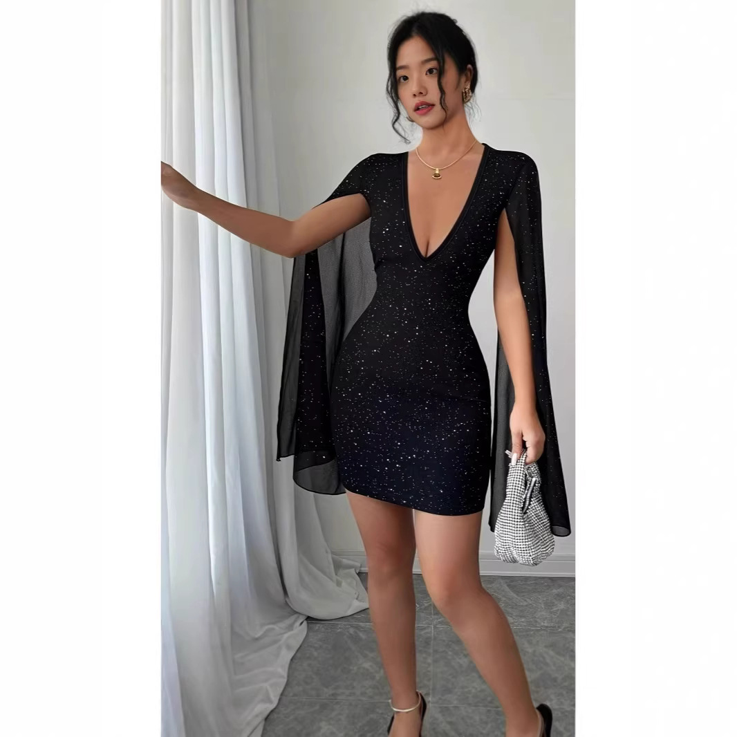 V Neck Bodycon Midi Dress Eleg - Women Formal Wear For Summer avis et prix