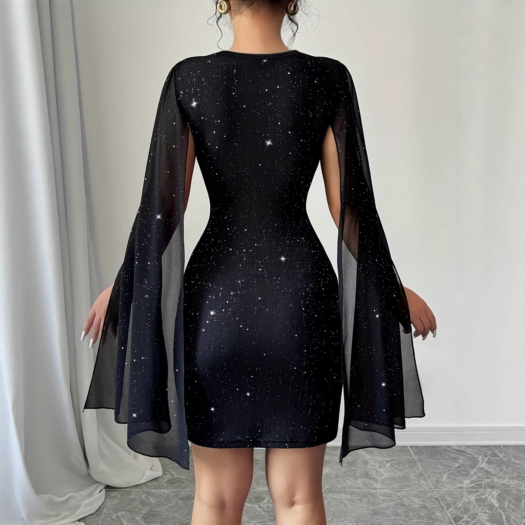 V Neck Bodycon Midi Dress Eleg - Women Formal Wear For Summer avis et prix