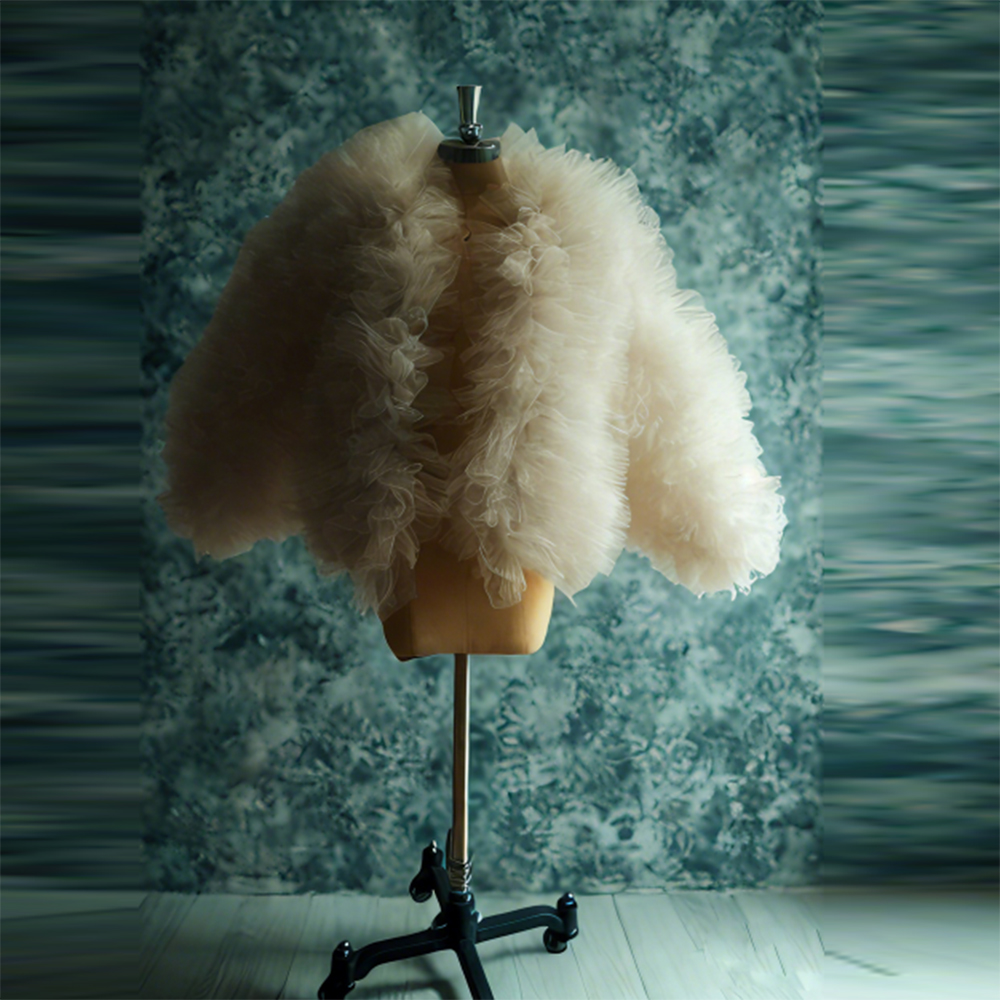 Charming Beige Ruffles Tulle T - Women Formal Wear Tops avis et prix