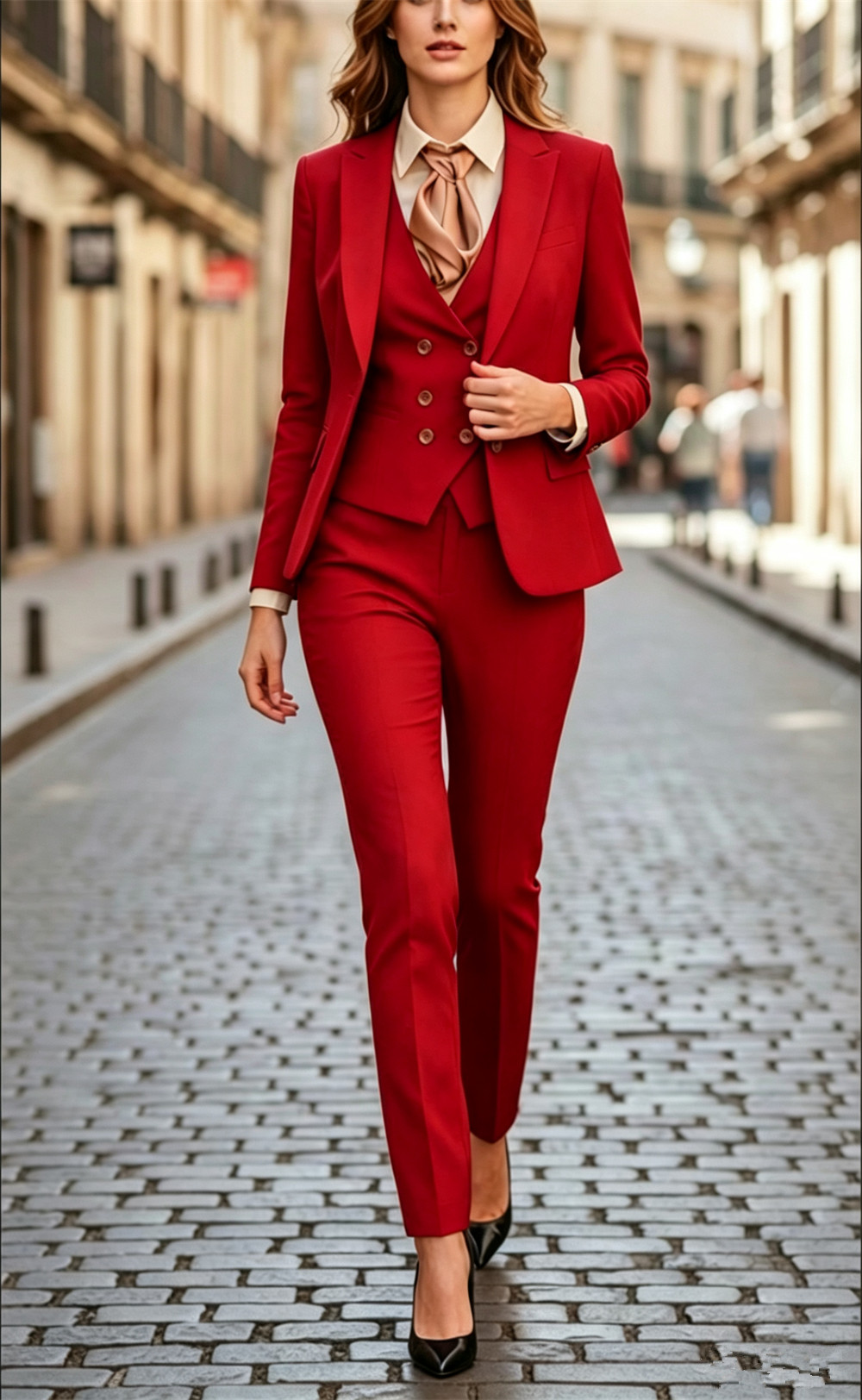 Women’s Black 3 Pieces Suit Se - Women Formal Wear Tailor avis et prix