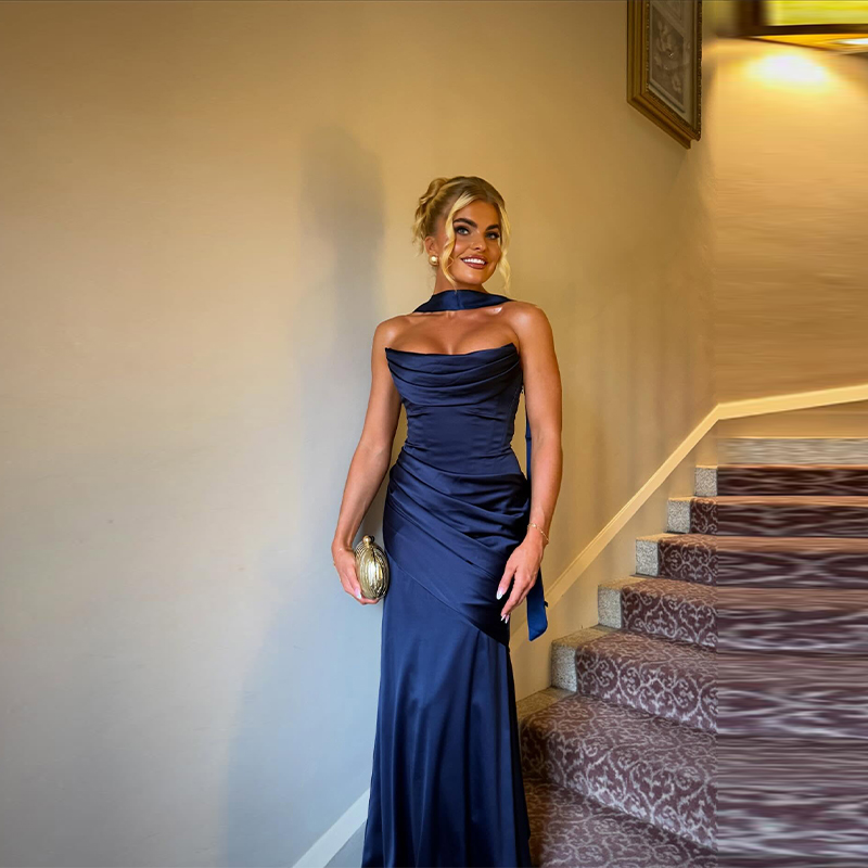 Glamorous Elegant Satin Evenin - Vintage Women'S Formal Wear avis et prix