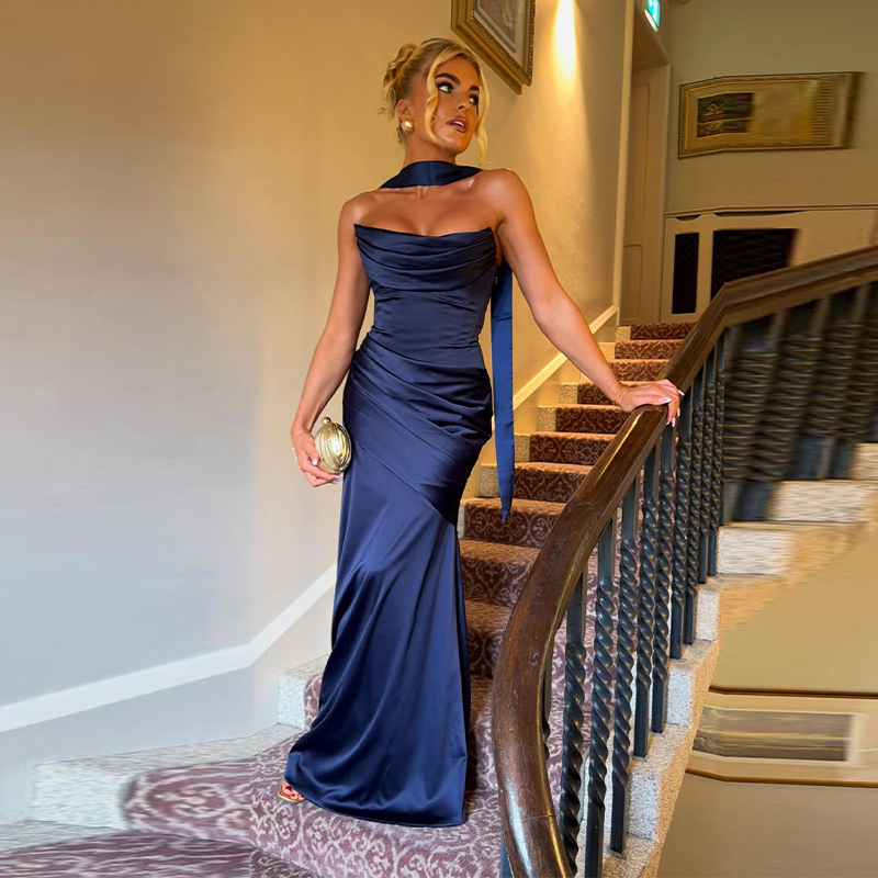 Glamorous Elegant Satin Evenin - Vintage Women'S Formal Wear avis et prix