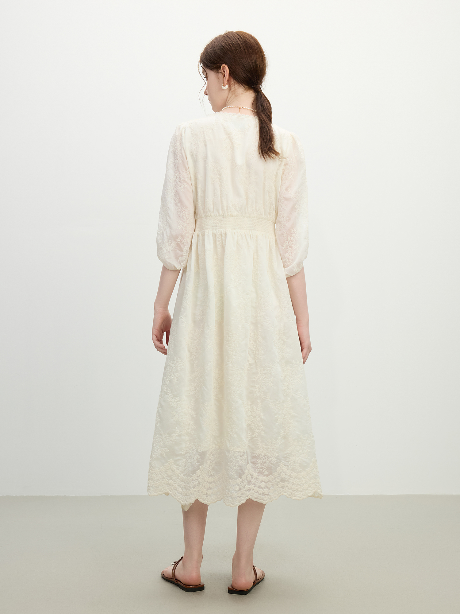 FSLE French Jacquard Lace Maxi - Formal Gala Wear Women avis et prix