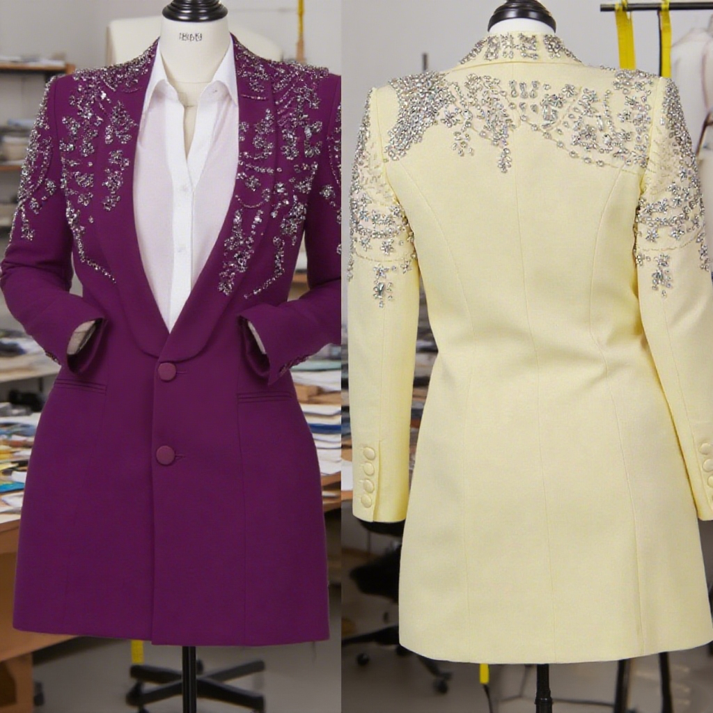 Crystal Women Blazer Dress Tea - Vintage Women'S Formal Wear avis et prix