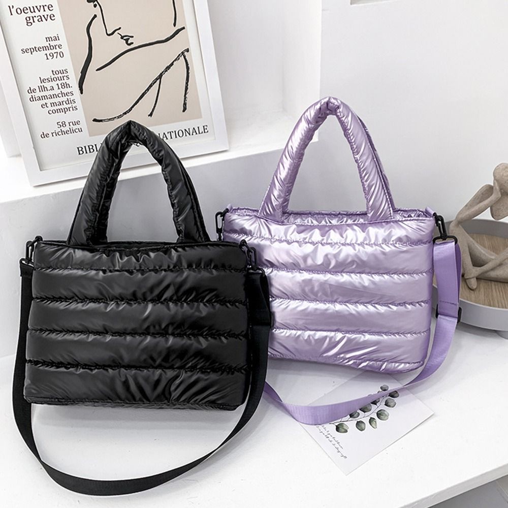 Women Puffer Tote Bag Quilted  - Shoulder Bag Structured avis et prix