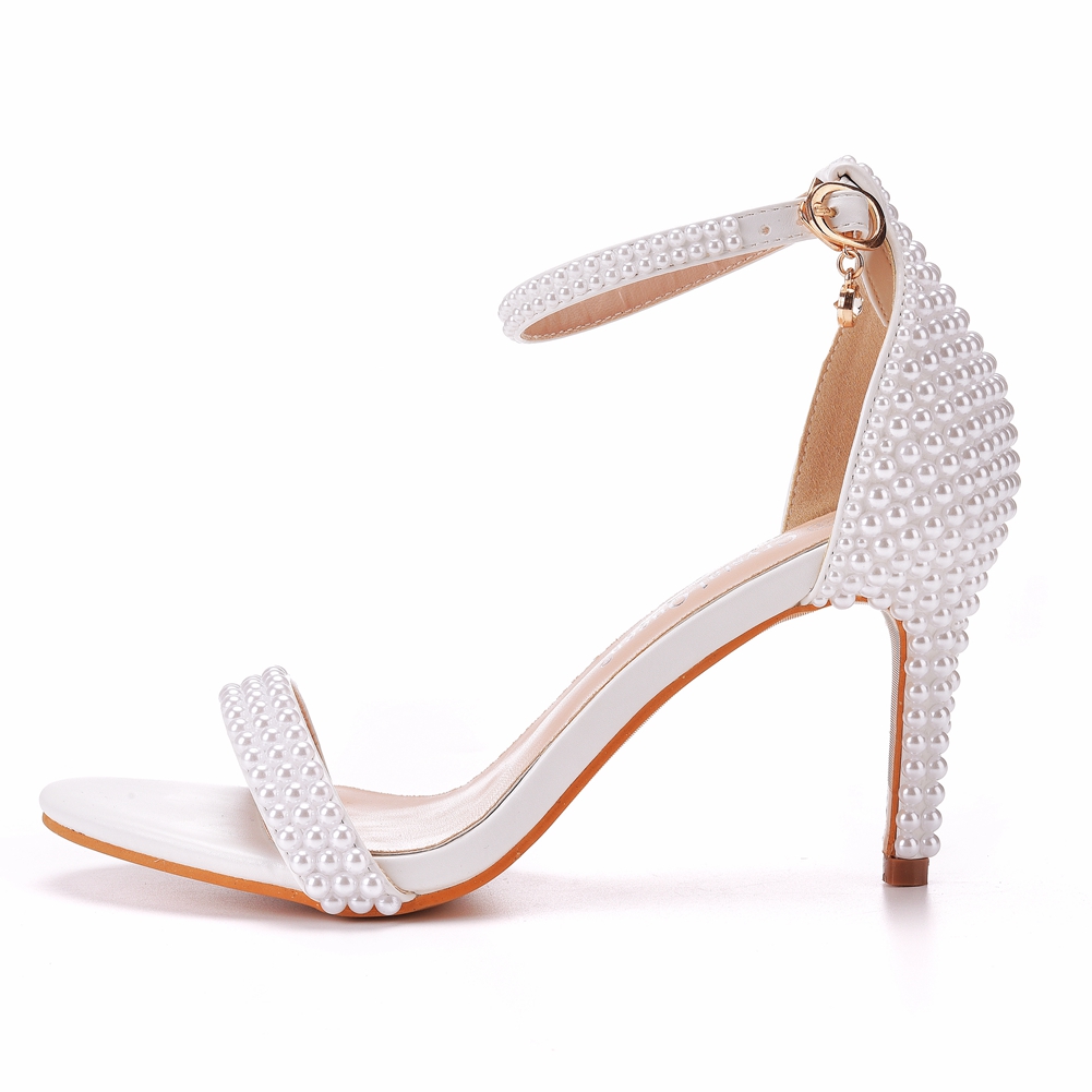 Pearls Stiletto Heels Sandals  - Women'S Formal Wear For Wedding avis et prix