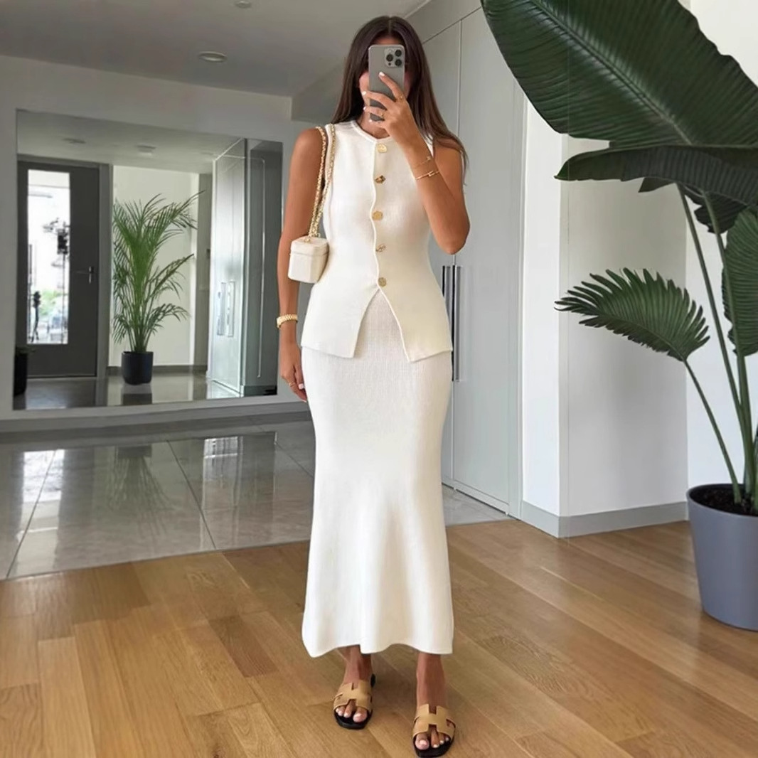 Round-neck Single-breasted Sle - Women'S Office Formal Wear For Ladies avis et prix