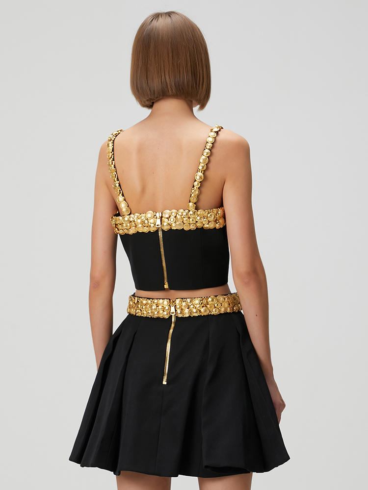 VC Black Two Piece Set Dress w - Women Formal Wear Tops avis et prix