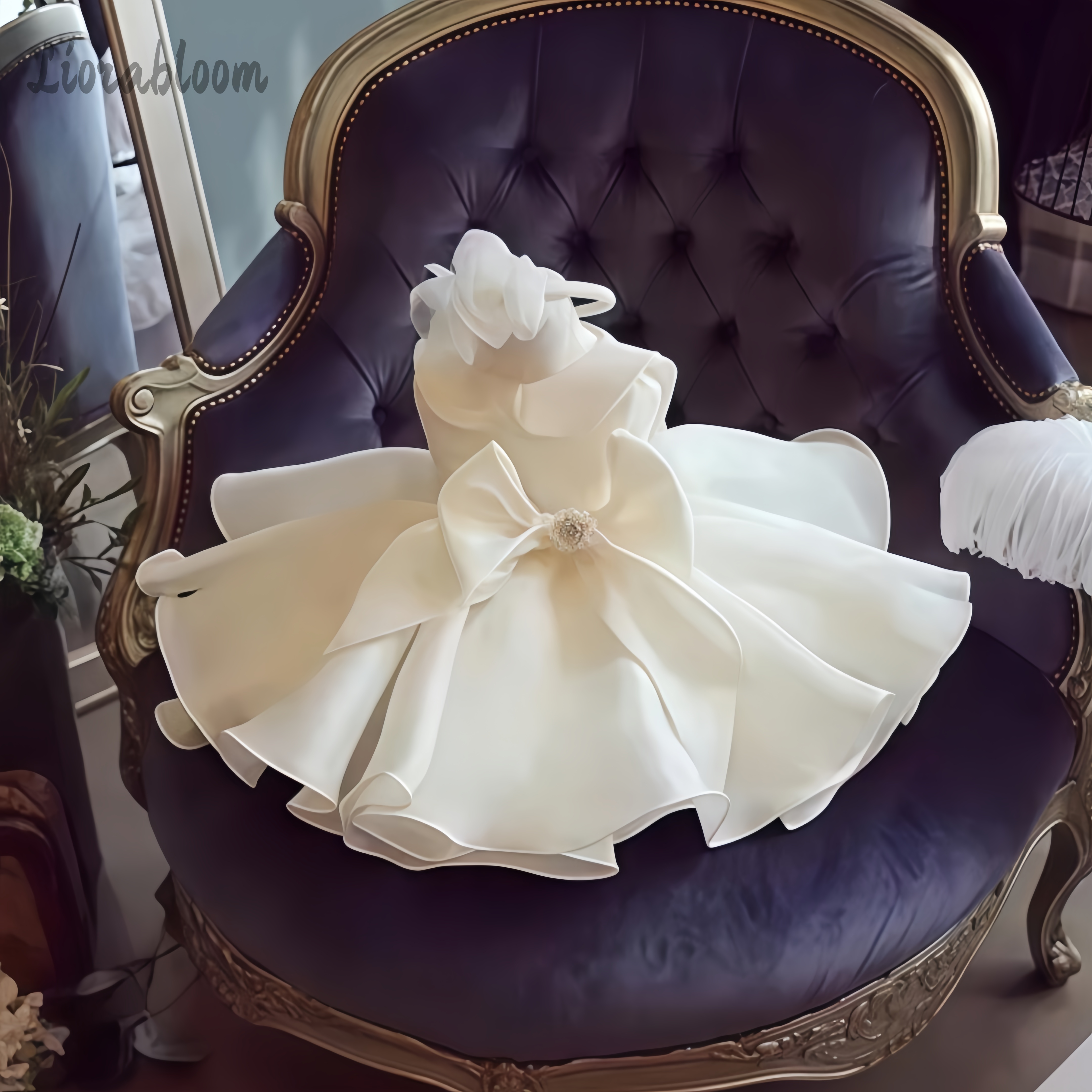 White Pearl Embellished Dress  - Women Formal Wear Dress avis et prix