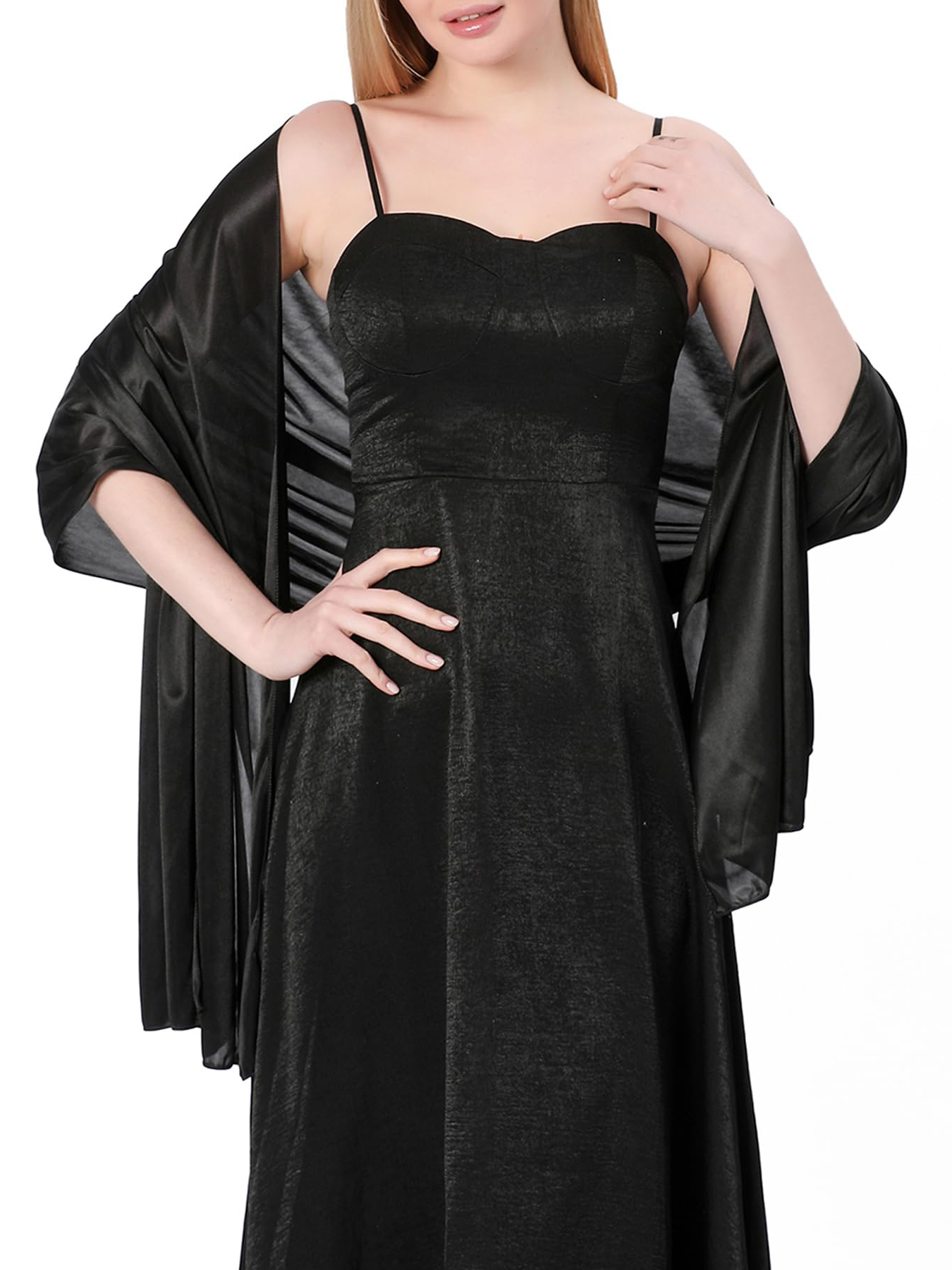 Women Satin Shawl Wrap for Eve - Women Formal Wear For Summer avis et prix
