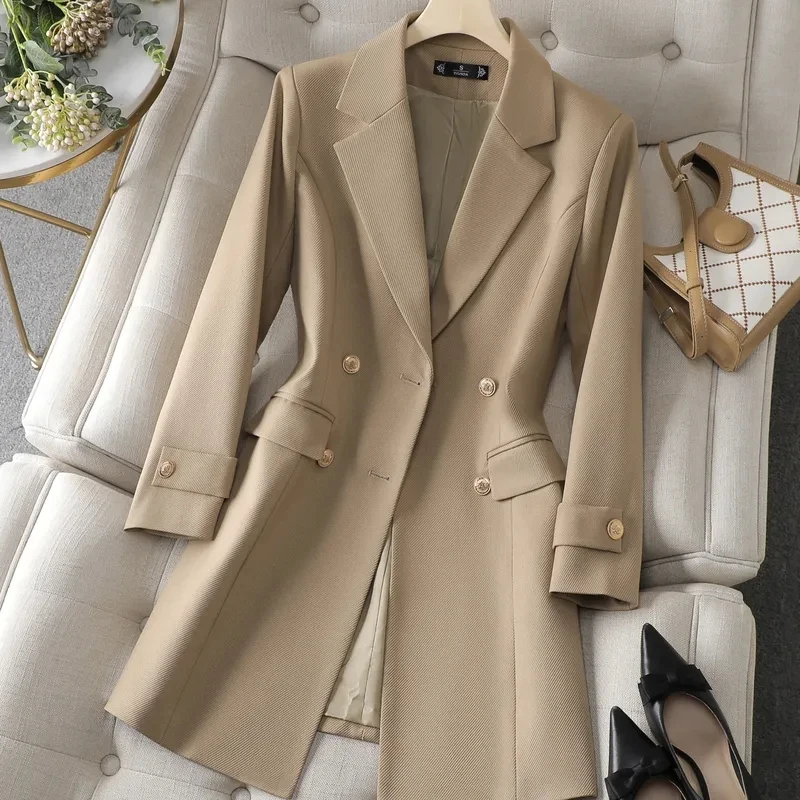Autumn Winter Jacket Women Lon - Women'S Office Formal Wear For Ladies avis et prix
