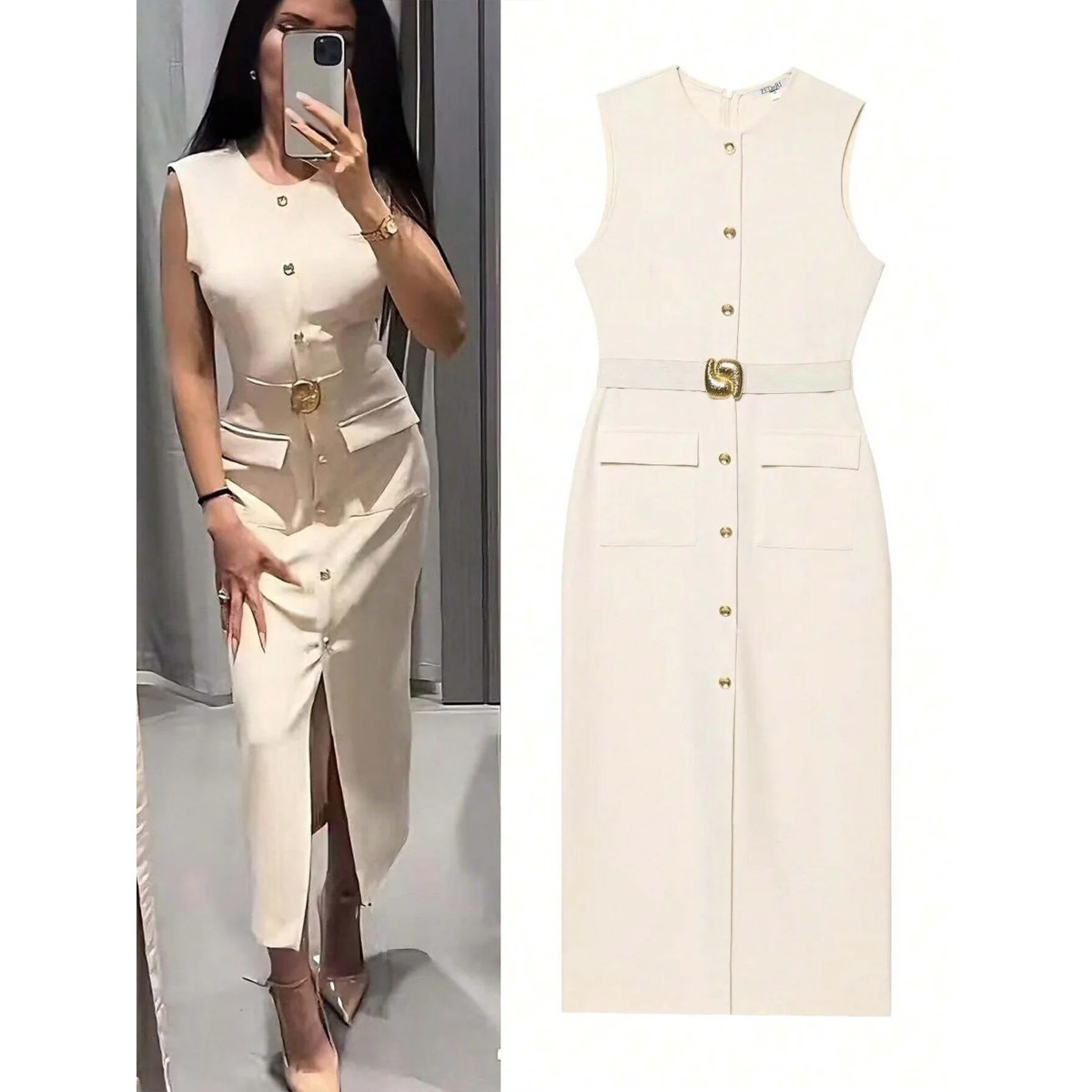 Woman‘s Sleeveless Crew-neck S - Women Formal Wear Tailor avis et prix
