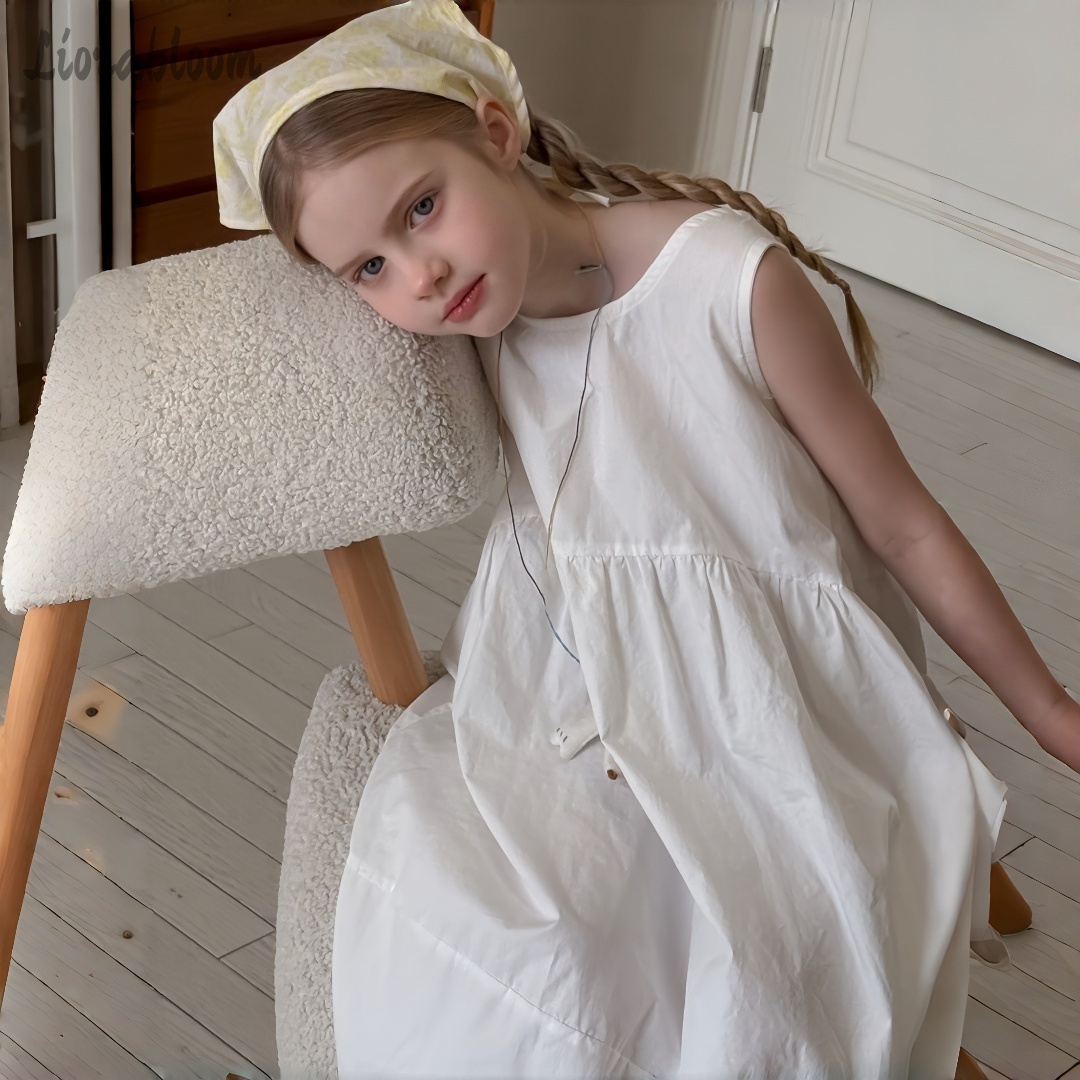 Girls' White Dress Simple Maxi - Women Formal Wear Dress avis et prix