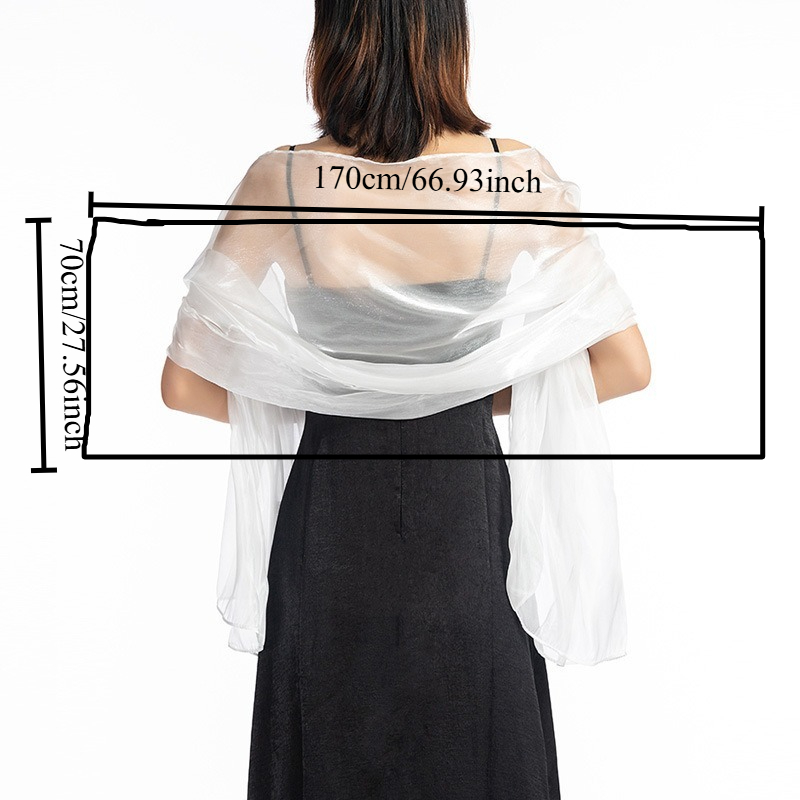 Elegant Solid Color Shawl for  - Women Formal Wear Dress avis et prix