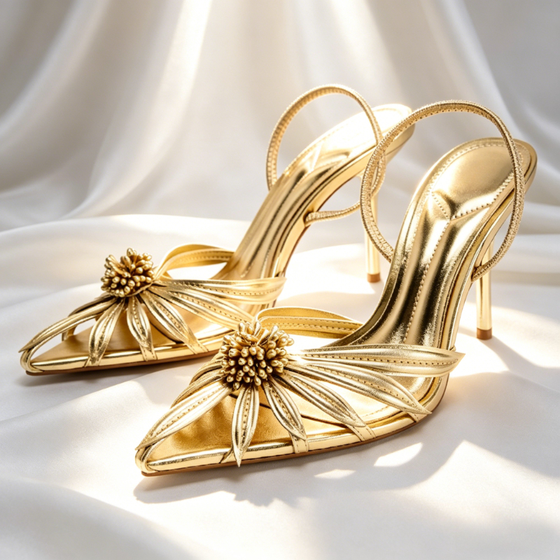 Luxury Gold Floral Detail Slin - Women'S Formal Wear For Wedding avis et prix