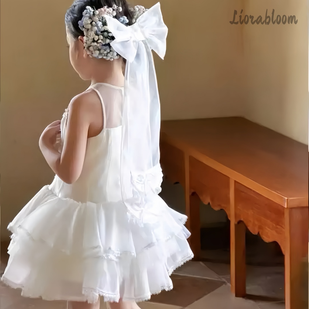 Girls' White Embroidered Forma - Women Formal Wear Dress avis et prix
