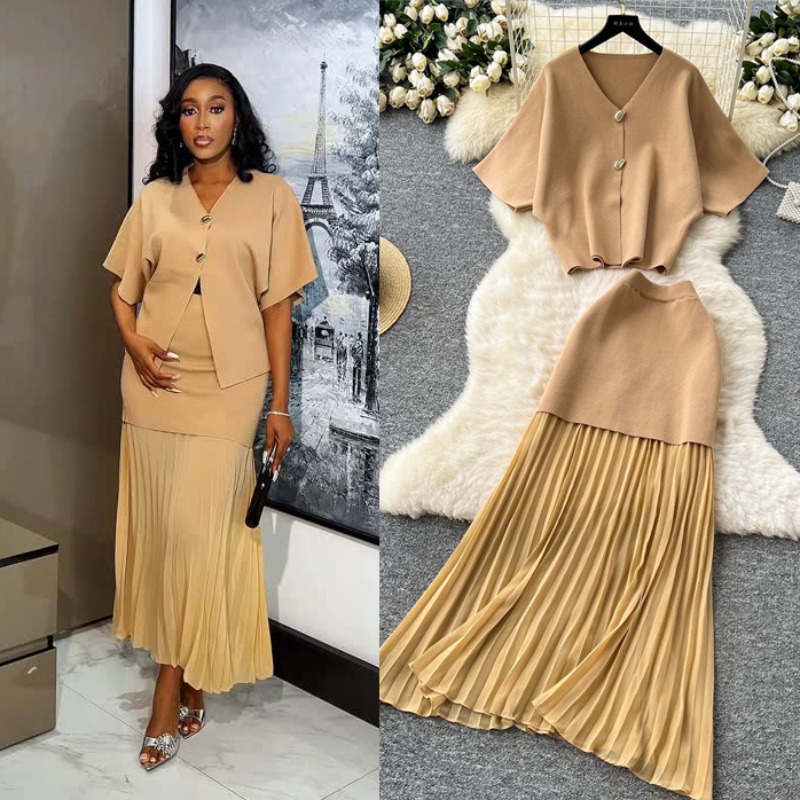 Knit Two Piece Women Top Dress - Women Formal Wear For Summer avis et prix