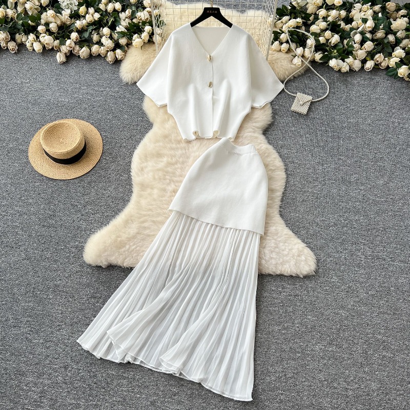 Knit Two Piece Women Top Dress - Women Formal Wear For Summer avis et prix