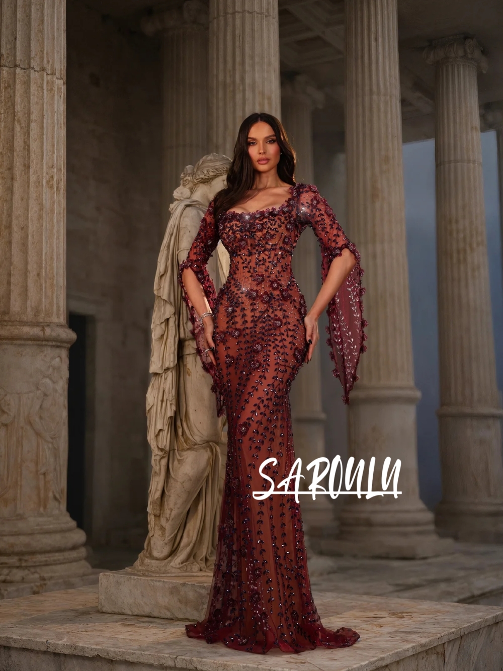 Delicate Rhinestones Evening D - Formal Gala Wear Women avis et prix