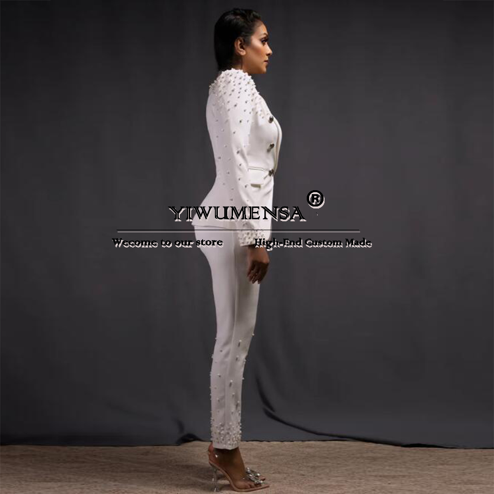 Luxury Women Pants Suits Slim  - Women Formal Wear Tailor avis et prix