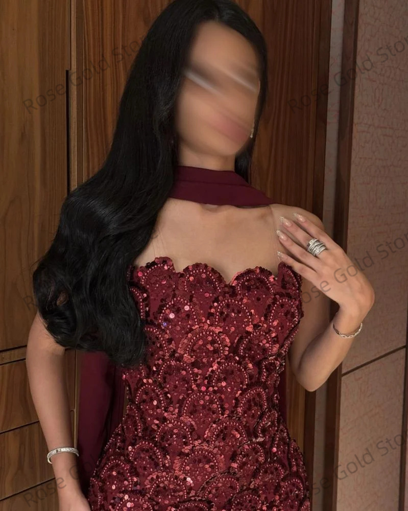 Luxurious Sequin Mermaid Prom  - Formal Gala Wear Women avis et prix