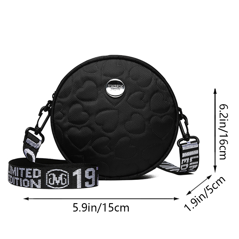 Elegant Padded Circular Crossb - Shoulder Bag Structured avis et prix
