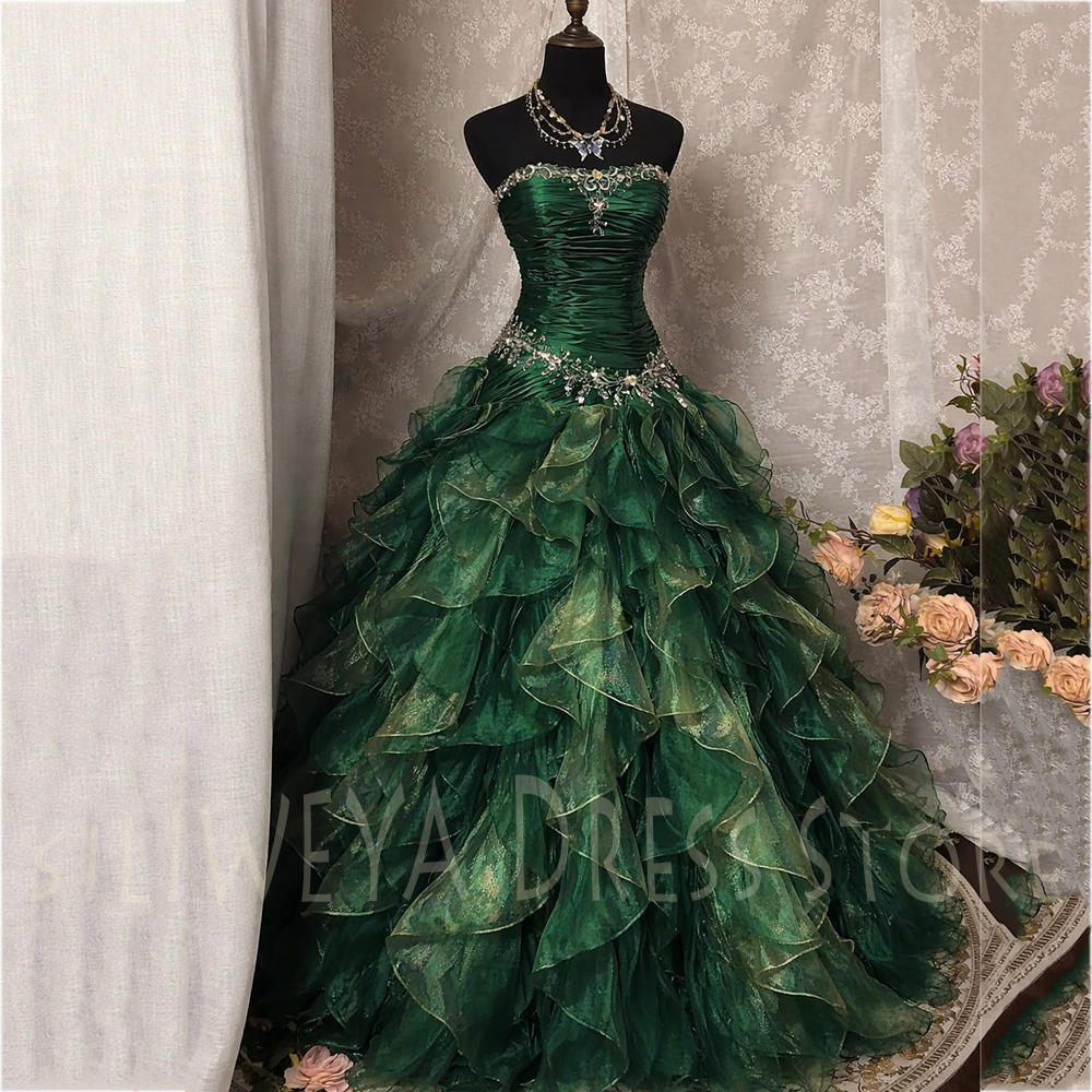 Green Strapless Ball Gown Even - Vintage Women'S Formal Wear avis et prix