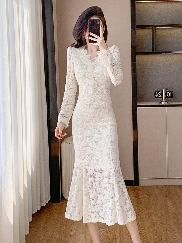 New Arrival Women's Lace 2 Pie - Women Formal Wear Tops avis et prix