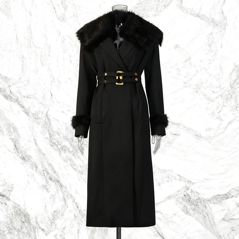 Fur Women Coat Windbreaker Bel - Women Formal Wear Winter avis et prix